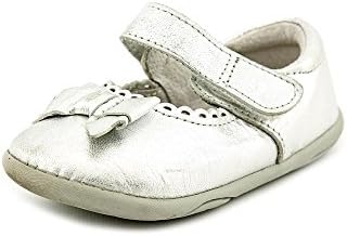 pediped girls Grip Betty - K mary jane flats, Silver, 5.5 Toddler US