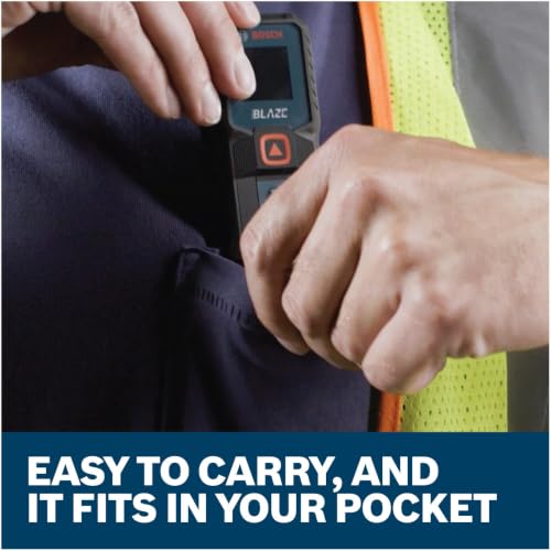 Image of BOSCH GLM100-23 100 Ft Blaze Laser Distance Measure, with 2 AA Batteries