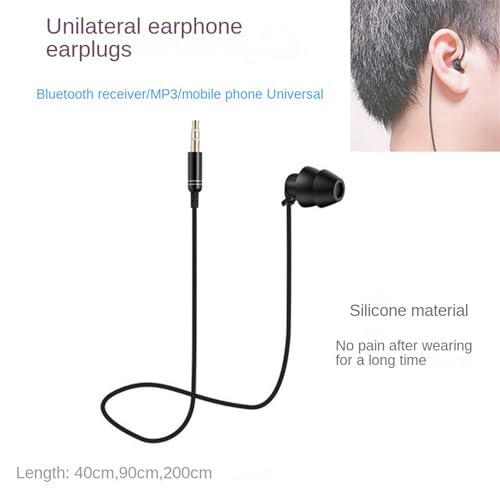 Cable de extensión de auricular unilateral Pyugxab de 3.5 mm para evitar enredos 2