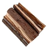 Legna decorativa in legno, 10 pezzi, marrone rustico per caminetto