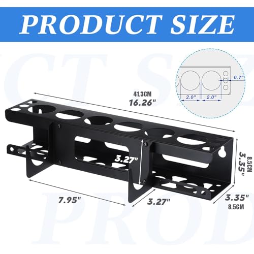 Support pour tubes et pistolets à calfeutrer avec base horizontale pour garage - 7