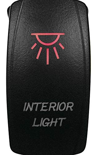 DragonFire Laser Etched LED Switch Interior Light On/Off Red LED (521378)