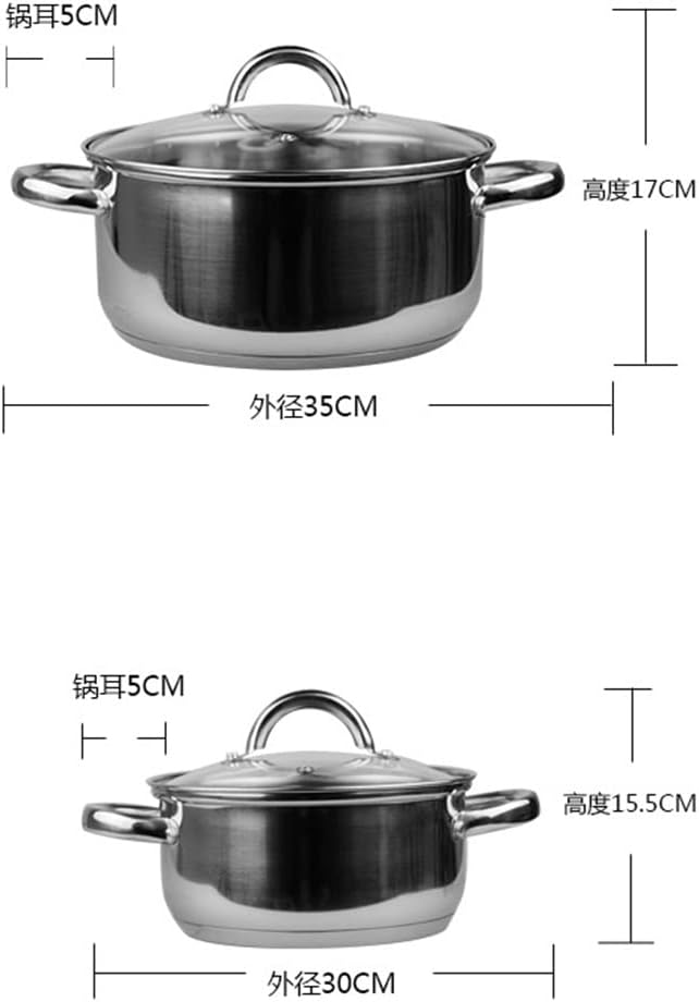 18/10 Bottom Combination Cookware 12 Piece Stainless Steel Set Food Grade Pot