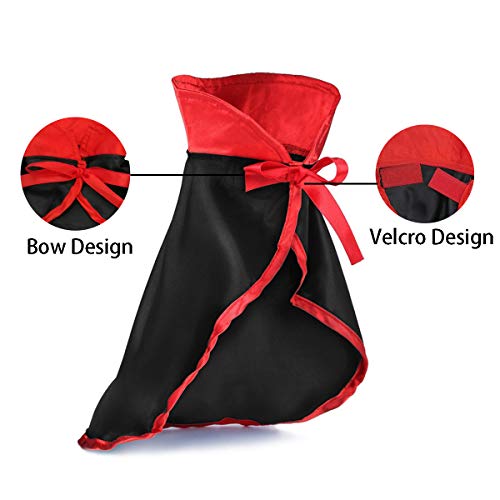 Lkex Halloween Small Dog Costume, Pet Bat Wings & Vampire Cloak, 2 Pack, Cats & Dogs Funny Holiday Clothes For Bloody Zombie Cosplay Party #TOP4