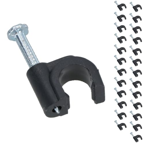 Image of Hozelock Wall Clips Fasteners Support For 4mm Micro Irrigation Pipe 24pc