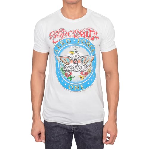 Image of Aerosmith Aero Force Men's White Short Sleeve Tee (Adult Medium)