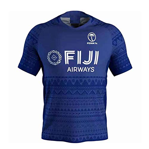 YINTE Maillot De Rugby De La Coupe du Monde 2020, Maillot De Rugby D'entraînement des Fidji 7S, T-Shirt Graphique en Jersey De Coton, T-Shirts pour Fans De Vêtements De SP S Cover
