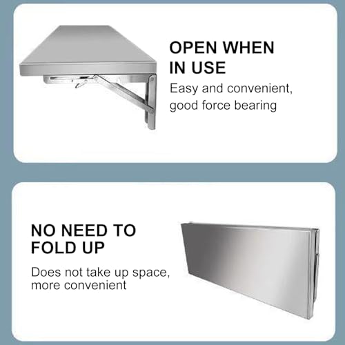 Table pliante murale pour petits espaces afin de libérer la surface au sol - 3