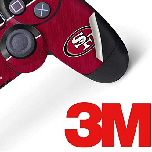 Miniatura 3 de Skinit Decal - Skin para PS4 Pro y controlador delgado, con licencia oficial de la NFL San Francisco 49ers Zone Block