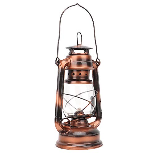 Hztyyier Lampe Tempete Petrole, Lampe à pétrole avec Lampe à Huile de Style Vintage Couleur Bronze pour veilleuse Cadeau de décoration Suspendue