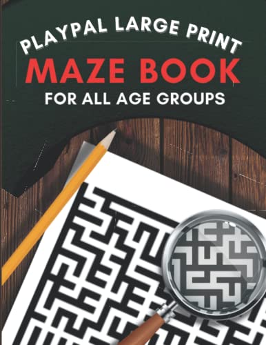 Large print maze book: Playpal Activity books