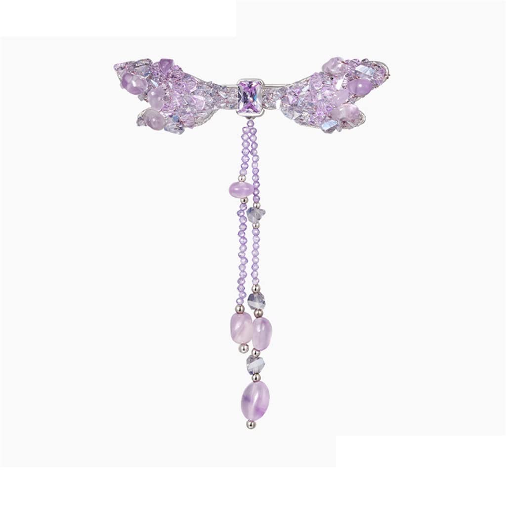 Broche Papillon en perles faites main pour robe et manteau - 6