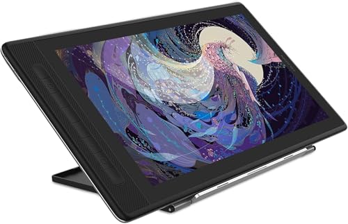 HUION KAMVAS 16 (Gen 3) Drawing Tablet with Screen, 15.8” 2.5K QHD Graphics Tablet with Full Laminated Anti-Sparkle Glass, 99% sRGB, 16384 Pen Pressure, PenTech 4.0, Dual Dials for Mac, PC, Android