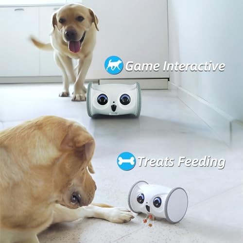 Owl Robot: 1080P Full HD Pet Camera with Treat — alternate angle