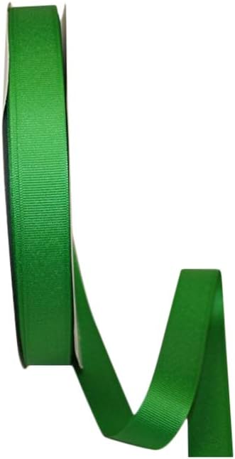 Reliant Ribbon Grosgrain Texture Ribbon, 7/8 Inch X 100 Yards, Emerald Green