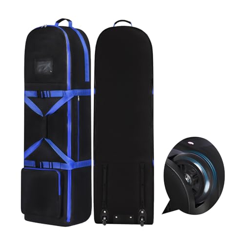 Sac de golf de voyage pliable avec roues intégrées imperméable