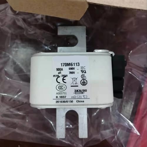 Fusible 170M6113 Bussmann 900A aR pour armoire électrique de puissance
