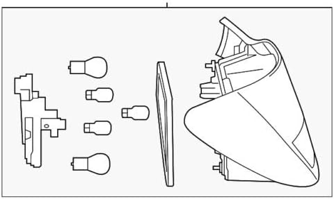 Genuine Mercedes-Benz Tail Lamp Assembly 117-906-42-00