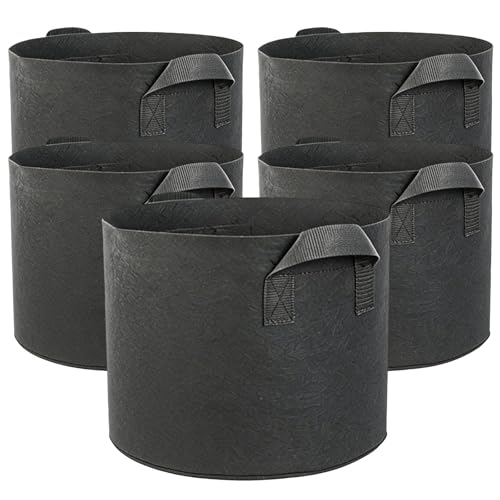 Veebmys Juego De 5 Macetas De Tela Bolsas