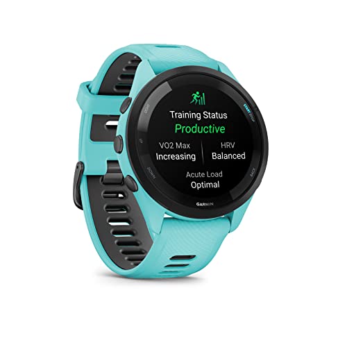 Image of Garmin Forerunner 265 Music GPS Running Smartwatch,Amoled Touchscreen, Battery Upto 13 Days, HRV Status & Advanced Sleep Monitoring, SPO2,Morning Report, Track Running, Cross Training with Aqua Band