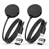 USB C Smartwatch Ladegerät Ladekabel für Samsung Galaxy Watch 7, 6/6 Classic, 5/5 Pro, 4/4 Classic,3,Active/Active 2,1M Type C Galaxy Ladekabel mit Type C auf USB A Adapter für SM-L300,SM-R950(2-Pack)
