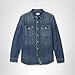 AG Jeans Men The Benning Utility Denim Long Sleeve Shirt, Nucleus, X-Large