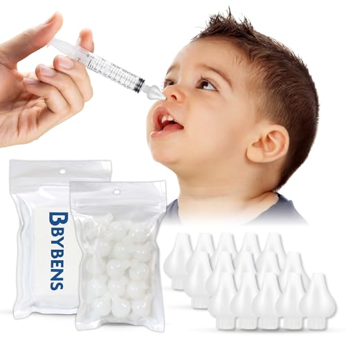 15 Adaptadores - Jeringa lavaso nasal bebe - Lavado nasal bebe 100% seguro - Adaptadores nasales de calidad