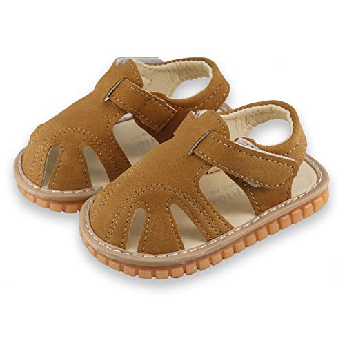 Akingio Baby Girls Boys Sandals Rubber Soft Sole Newborn Toddler First Walker Crib Summer Beach Shoes Yellow 13Cm #TOP1