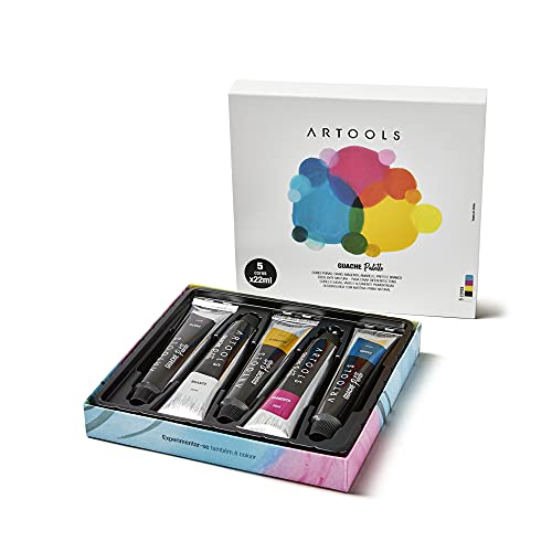 Guache Bisnaga Palette 22 ml 5 cores Artools