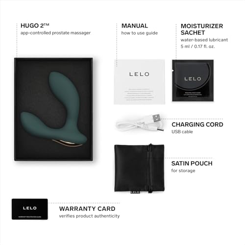 Image of LELO Hugo 2 - App-Controlled Prostate Massager, Anal Toy, Green