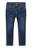 C&A Kinder Jungen 5-Pocket Jeans Skinny Baumwolle|Denim Jeans-dunkelblau 128