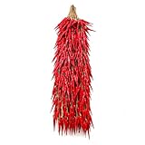 5 Strings Simulation Artificial Lifelike Fake Vegetable Artificial Garlic Red Pepper Onion Hanging String Foam Vegetables for Home Kitchen Decor Photography Props (Red Chili)