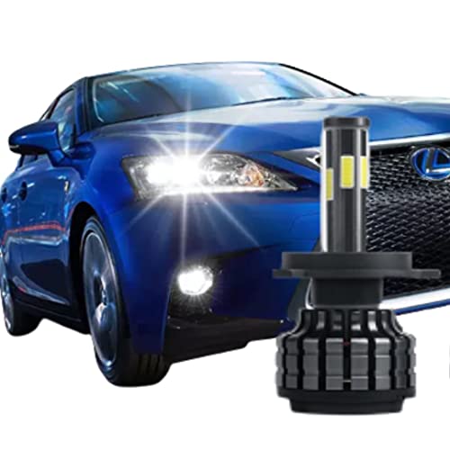 Suzec H4/P43 Hi/Lo 6500K Car LED Bulb Super Bright White Automotive Headlight Bulbs Auto Conversion Driving Lamp