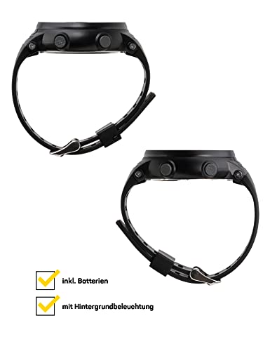 Foto von Leandro Lido Unisex Sport Uhr - Digitales 12-Bit-Display mit Stoppuhr, Alarm und Stundensignal-Funktion - Wasserdicht bis 3 ATM - Geeignet für Sport und Freizeit (Vernazza - Schwarz/Weiß)