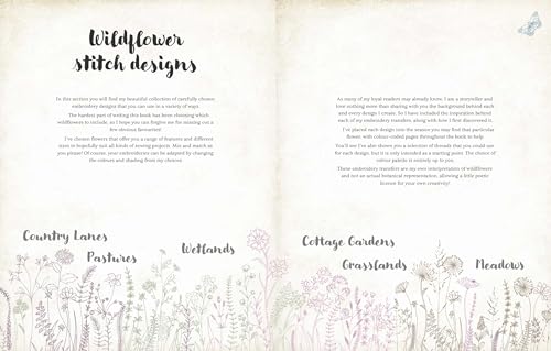 A Love of Cloth & Thread: Among the Wildflowers: Over 25 Original Embroidery Designs with Iron-On Tr