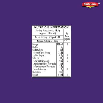 Britannia Treat Naughty Jim Jam Sandwich Biscuits 3.24oz (92g) - Pack of 6 - Breakfast & Tea Time Snacks - Delicious Grocery Cookies