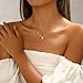 Hergory Cross Necklace for Women, Dainty 14K Gold Plated Cross Choker Pendant Jewelry Non Tarnish Waterproof Adjustable Box Chain Small Gold Necklace Faith Jewelry Gifts