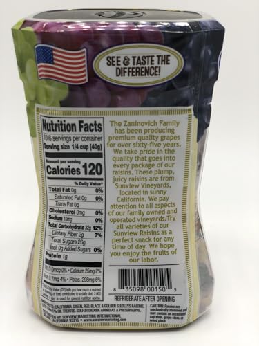 Image of Jumbo Seedless Medley Raisins - 3 15oz. Canisters