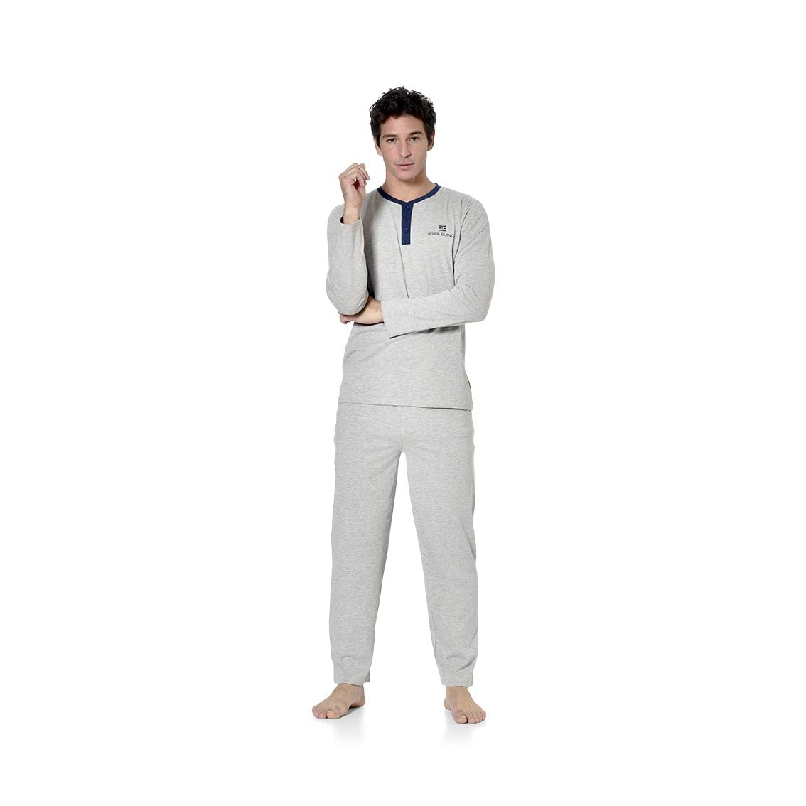 Serge BlancoMen's Serge Blanco Pyjama Ser/1/Enl Pajama Set