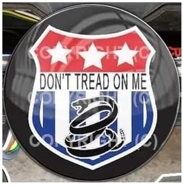 Tow Hitch Receiver Insert Cover Plug 2" x 2" Truck & SUV for Don't Tread ON ME Model-PYT-8888-3671