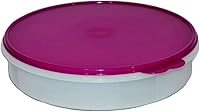 Vista 2 de Tupperware Borgoña Pie Keeper, recipiente hermético redondo clásico, 12 pulgadas