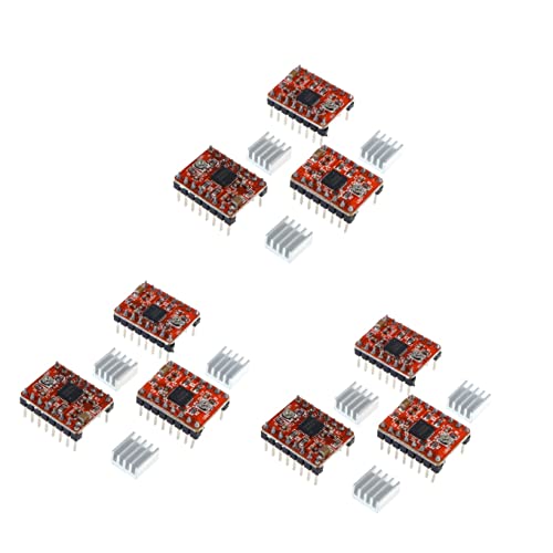 ULTECHNOVO 9pcs Stepstick Stepper Motor Driver Module Heat Sink for Printer Reprap Engraving Machine Printer Motor Drive