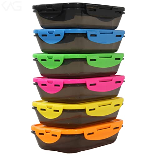 Sure Seal Meal Prep Containers 24Oz 6-Pack, Bpa Free, Airtight, Food Storage Containers Best For Meal Prepping & Portion Control, Reusable, Stackable, Microwavable (Variety) #TOP2
