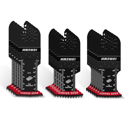 AMZWEI 16PCS Japanese Teeth Oscillating Tool Blade, CRV Extr