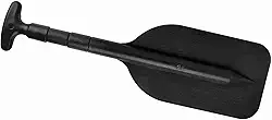 Remo de barco, remo telescópico de caiaque, remo telescópico, remos telescópicos para barco de fileira para caiaque, canoa telescópica, bote inflável (preto)