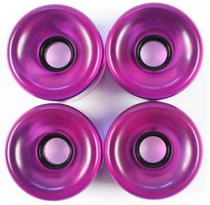 Blank Pro Longboard Wheels Clear Purple 70mm Wheel Set (4 wheels)