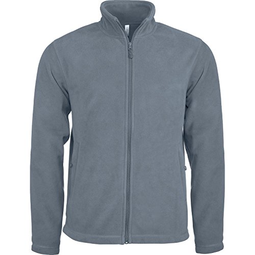 Veste polaire homme Kariban gris convoi idéale pour vos randonnées nature