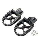 NICECNC Schwarze Geschmiedete Fußrasten Fussrasten Kompatibel mit KTM 125SX 250-450SXF 1998-15,125-530EXC/EXC-F 1998-16,150-300XC/250XCF,200-530XCW/XCF-W 06-16,65SX 09-18,85SX 03-17,Siehe Ausstattung