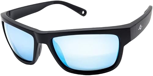 Riptide Vibes Floating Polarized Sunglasses For Fishing - Boating - Water Sports - UV400 Protection - Unsinkable - The Harbormaster - Classic Blue Lens