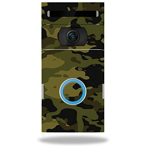 MightySkins Skin Compatible with Ring Doorbell 2 - Green Camouflage | Protective, Durable, and Unique Vinyl Decal wrap Cover | Easy to Apply, Remove, and Change Styles | Made in the USA